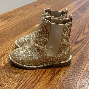 Jcrew Sparkly Gold Kids Boots